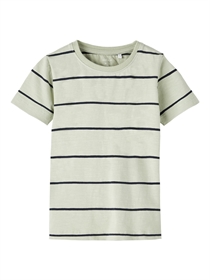 NAME IT Stribet T-shirt Falke Desert Sage